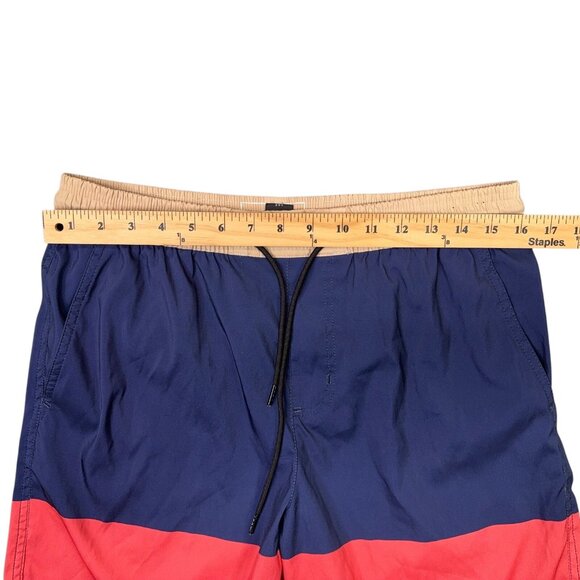 Lost Enterprises Swim Trunks Board Shorts Mens Medium Color Block Blue Pink M - Picture 6 of 8